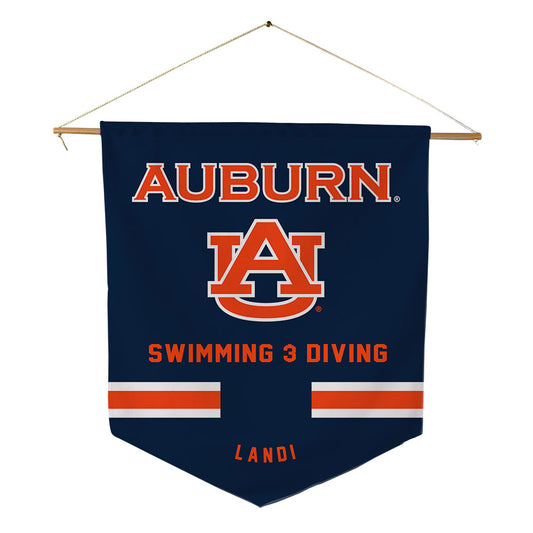 Auburn - NCAA Women's Swimming & Diving : Juliette Landi - Pennant - 18" x 21"-0