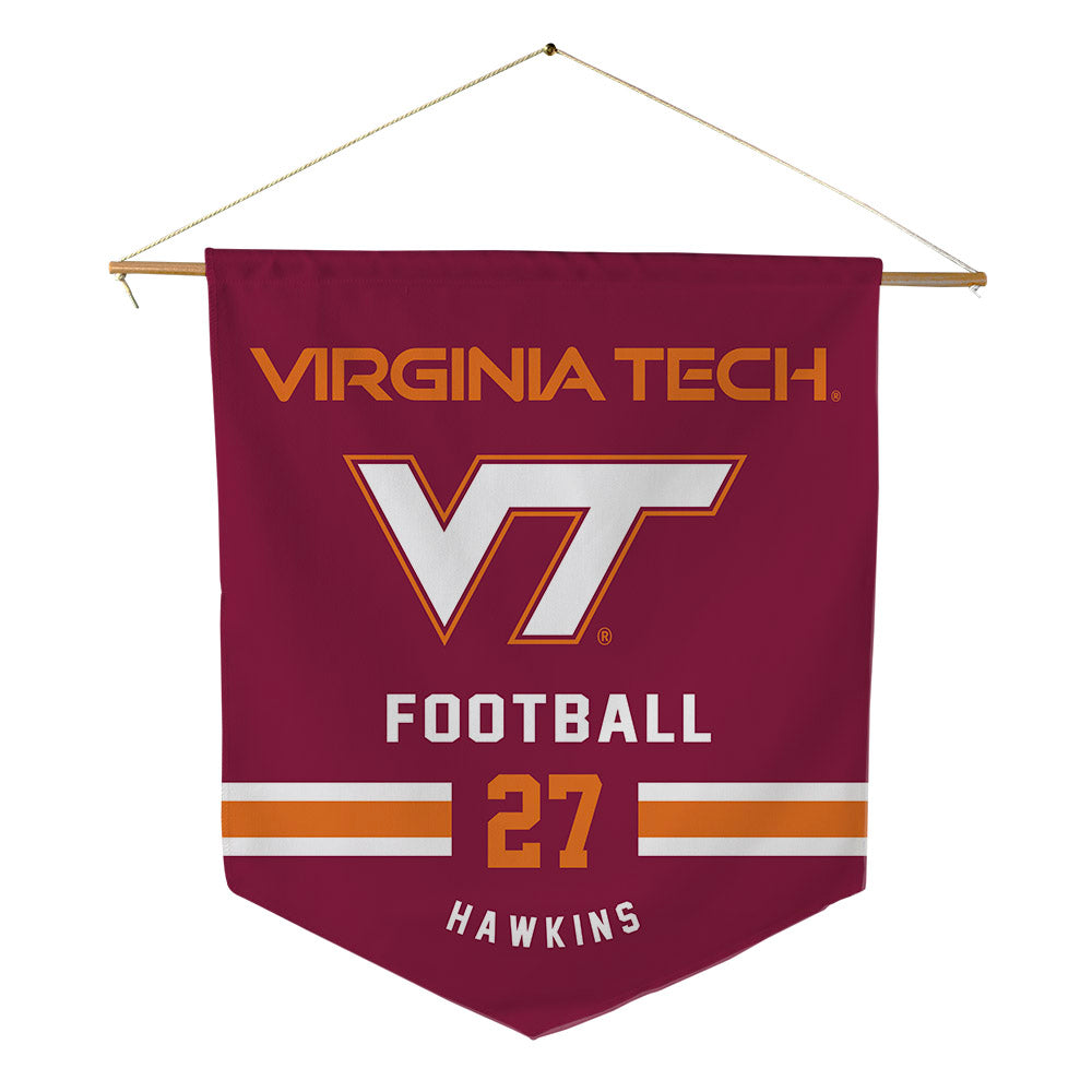 Virginia Tech - NCAA Football : Marcellous Hawkins - Pennant - 18" x 21"-0