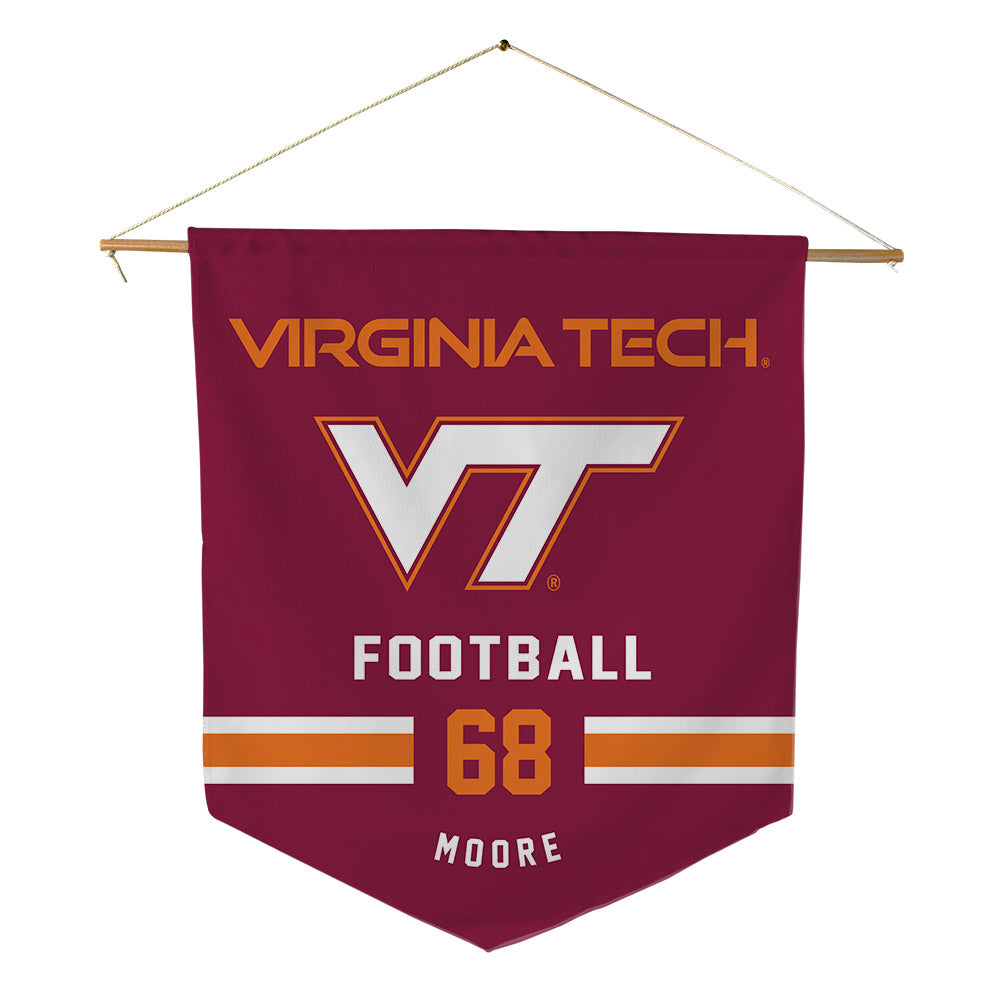 Virginia Tech - NCAA Football : Kaden Moore - Pennant - 18" x 21"-0