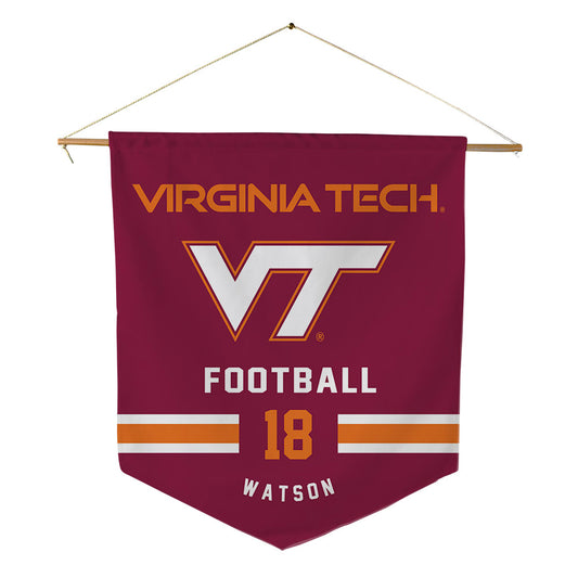 Virginia Tech - NCAA Football : William Watson - Pennant - 18" x 21"-0