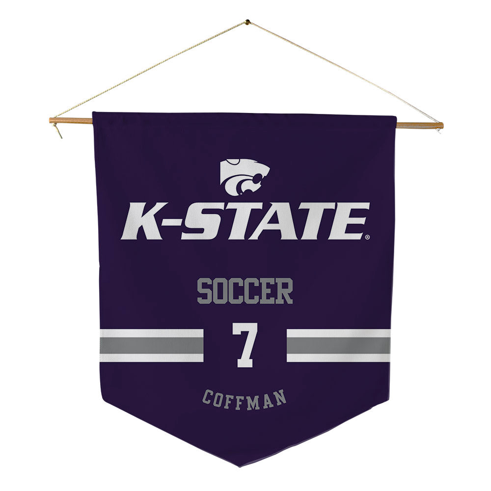 Kansas State - NCAA Women's Soccer : Sydney Coffman - Pennant - 18" x 21"-0
