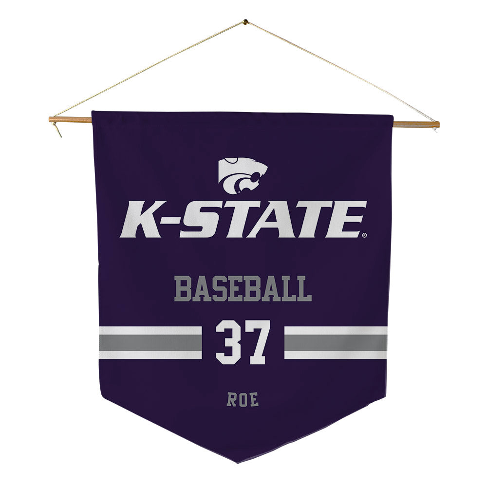 Kansas State - NCAA Baseball : Brody Roe - Pennant - 18" x 21"-0