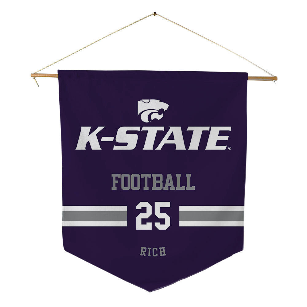 Kansas State - NCAA Football : Zashon Rich - Pennant - 18" x 21"-0
