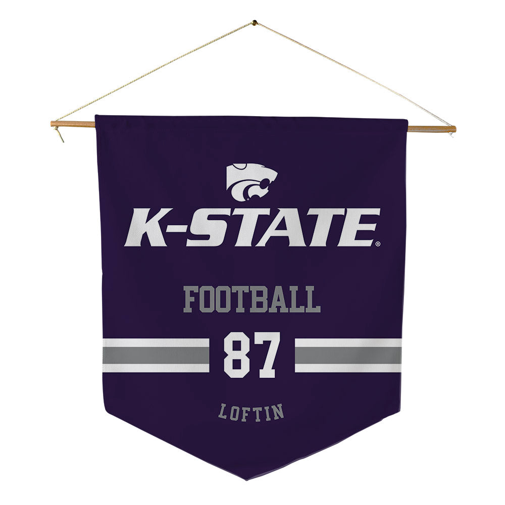 Kansas State - NCAA Football : Brayden Loftin - Pennant - 18" x 21"-0