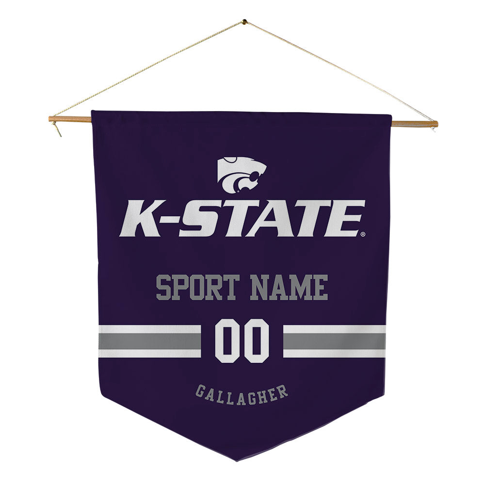 Kansas State - NCAA Baseball : Grant Gallagher - Pennant - 18" x 21"-0