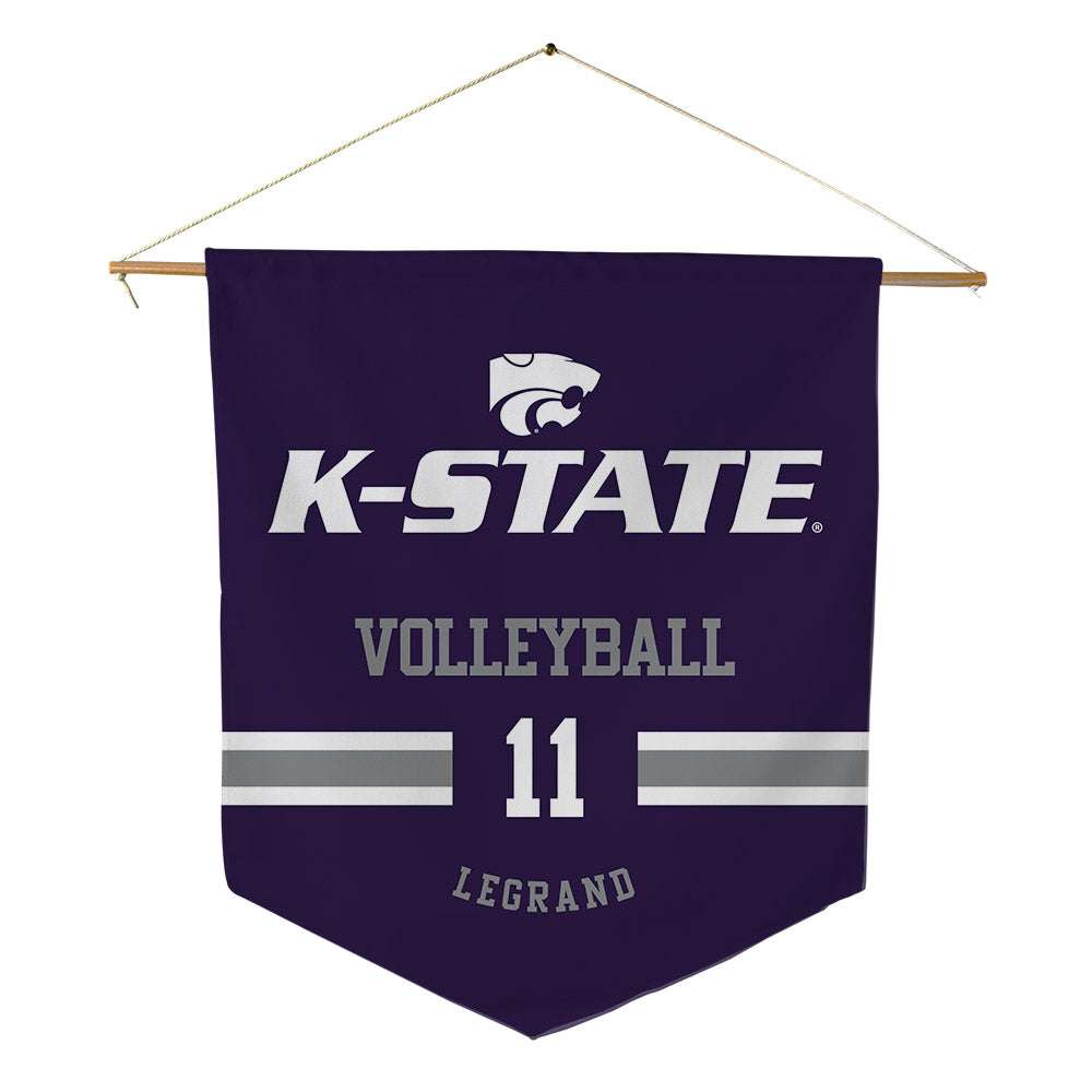 Kansas State - NCAA Women's Volleyball : Ava LeGrand - Pennant - 18" x 21"-0
