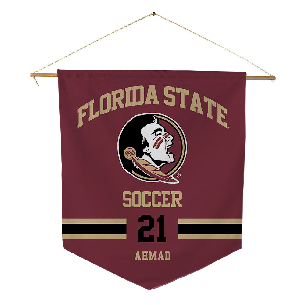 FSU - NCAA Women's Soccer : Nawreen Ahmad - Pennant - 18" x 21"-0