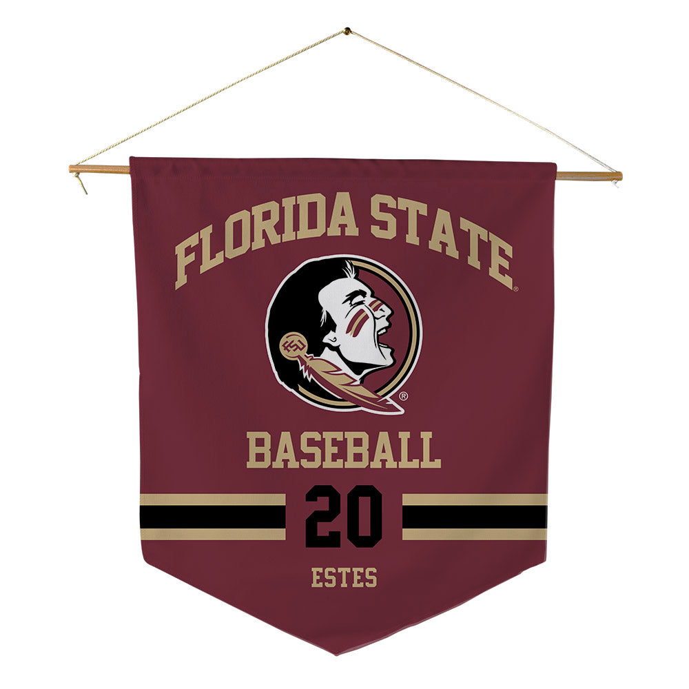 FSU - NCAA Baseball : Jace Estes - Pennant - 18" x 21"-0