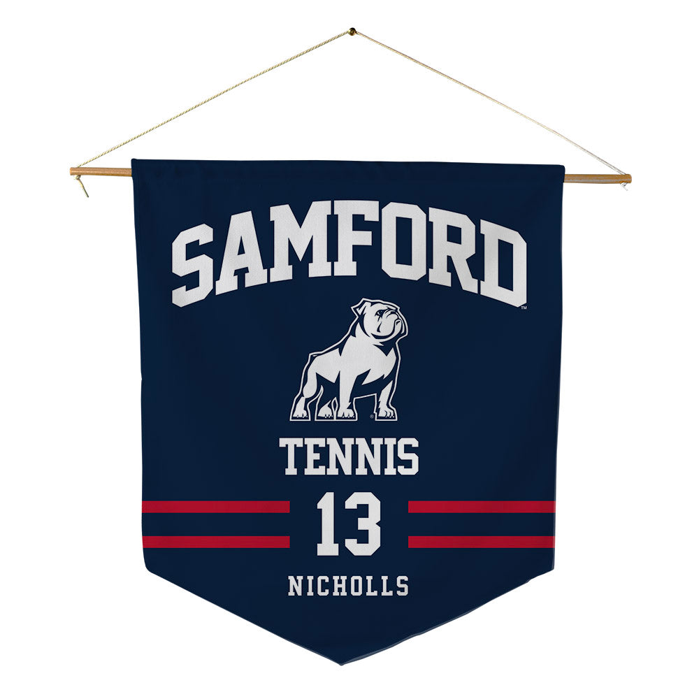 Samford - NCAA Men's Tennis : Darcy Nicholls - Pennant - 18" x 21"-0