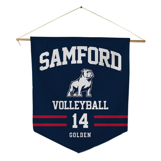 Samford - NCAA Women's Volleyball : Greer Golden - Pennant - 18" x 21"-0