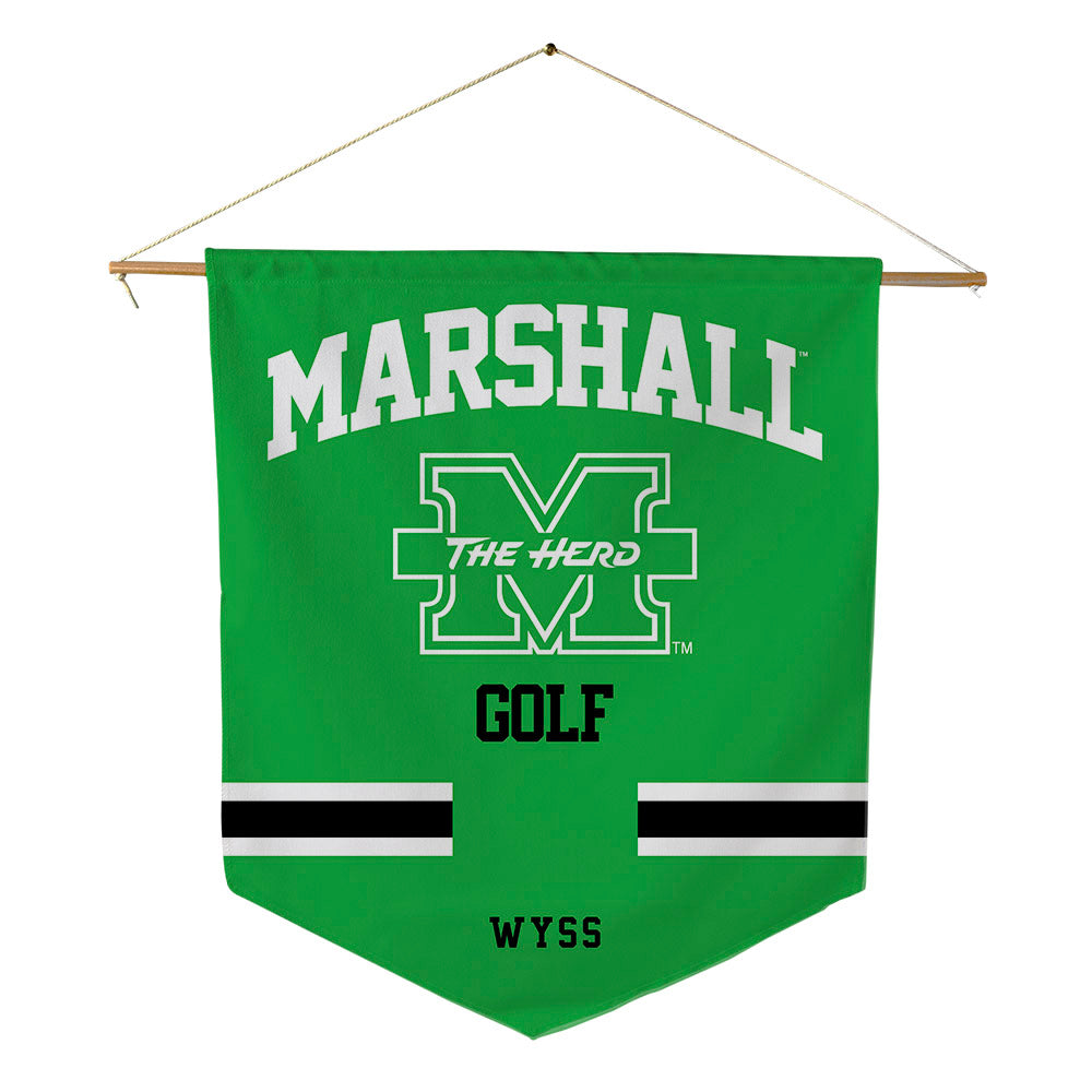 Marshall - NCAA Men's Golf : Andrew Wyss - Pennant - 18" x 21"-0
