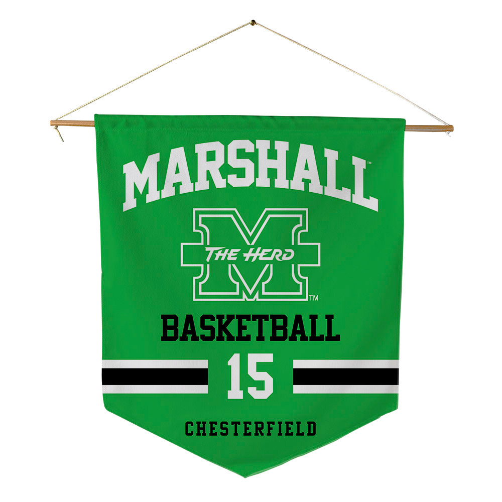 Marshall - NCAA Women's Basketball : Nikiah Chesterfield - Pennant - 18" x 21"-0
