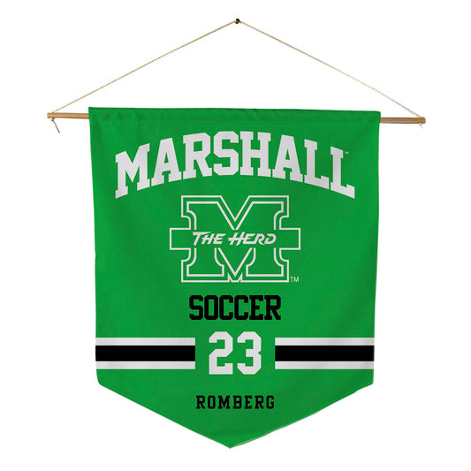 Marshall - NCAA Men's Soccer : Carl Romberg - Pennant - 18" x 21"-0
