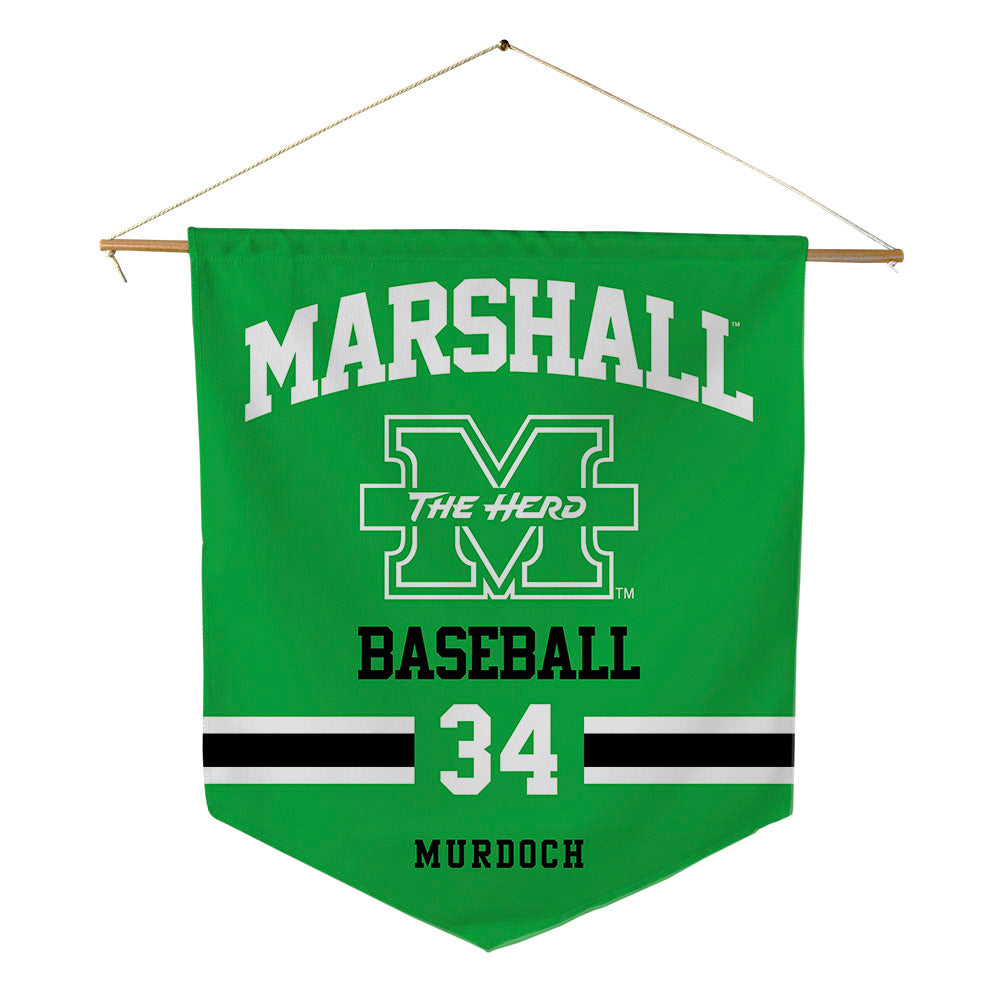 Marshall - NCAA Baseball : Ethan Murdoch - Pennant - 18" x 21"-0