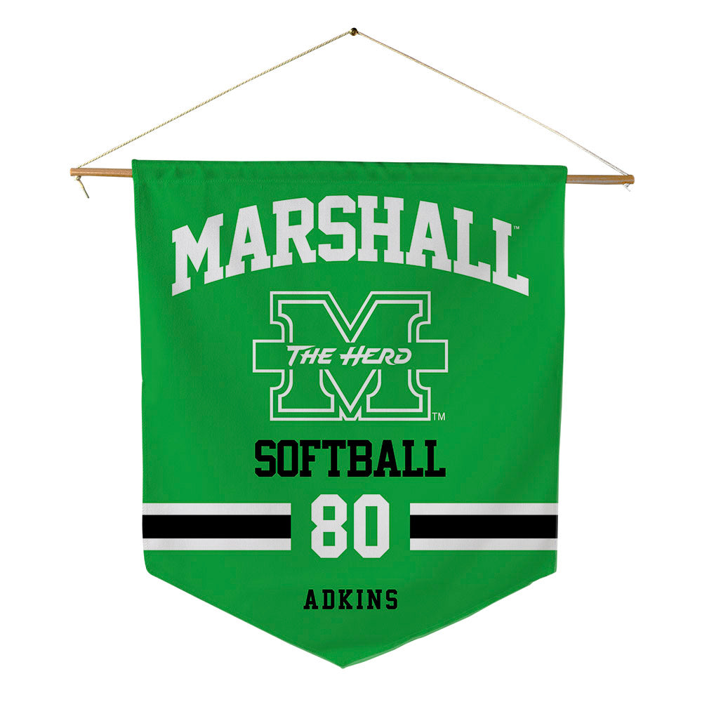 Marshall - NCAA Softball : Haleigh Adkins - Pennant - 18" x 21"-0