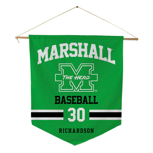 Marshall - NCAA Baseball : Hunter Richardson - Pennant - 18" x 21"-0