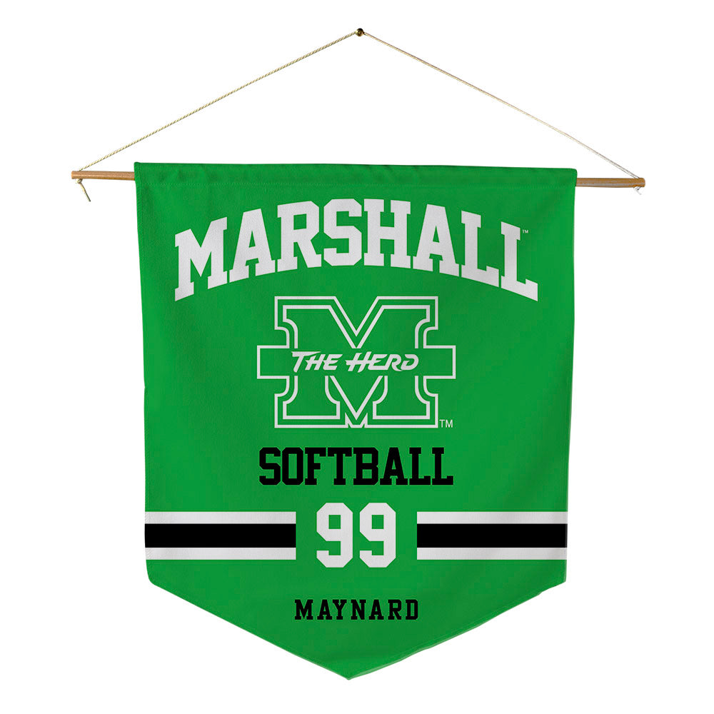 Marshall - NCAA Softball : Mackenzie Maynard - Pennant - 18" x 21"-0