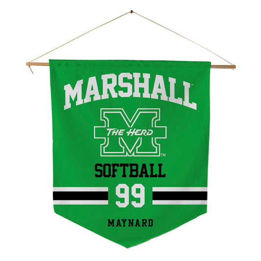 Marshall - NCAA Softball : Mackenzie Maynard - Pennant - 18" x 21"-0