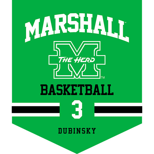 Marshall - NCAA Men's Basketball : Wilson Dubinsky - Pennant - 18" x 21"-0