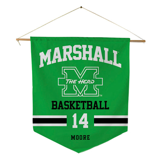 Marshall - NCAA Men's Basketball : Grant Moore - Pennant - 18" x 21"-0