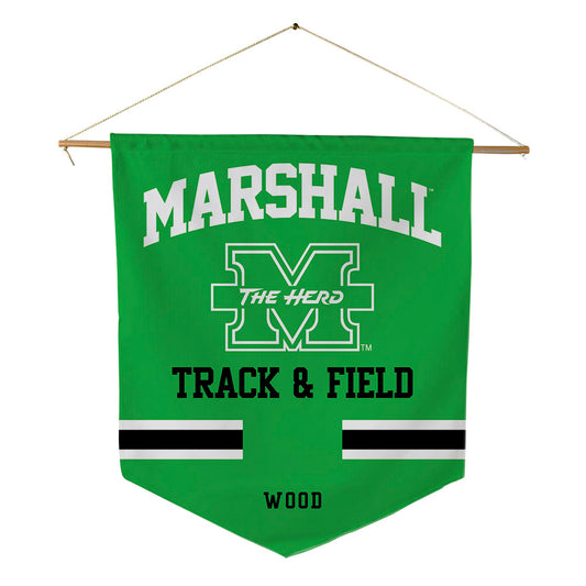 Marshall - NCAA Women's Track & Field : Elicia Wood - Pennant - 18" x 21"-0