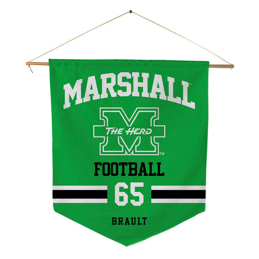 Marshall - NCAA Football : Parker Brault - Pennant - 18" x 21"-0