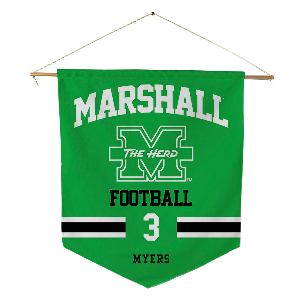 Marshall - NCAA Football : Marvae Myers - Pennant - 18" x 21"-0