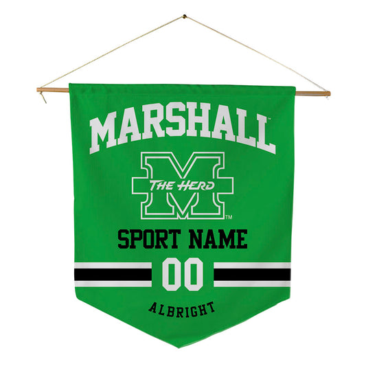 Marshall - NCAA Baseball : Blaine Albright - Pennant - 18" x 21"-0