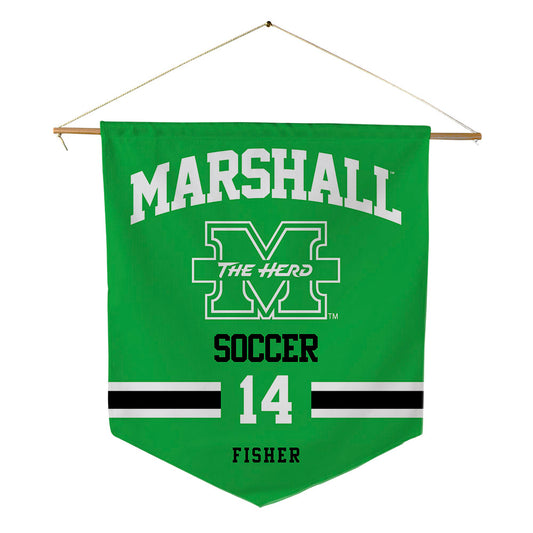 Marshall - NCAA Women's Soccer : Bailey Fisher - Pennant - 18" x 21"-0