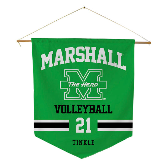 Marshall - NCAA Women's Volleyball : Regan Tinkle - Pennant - 18" x 21"-0