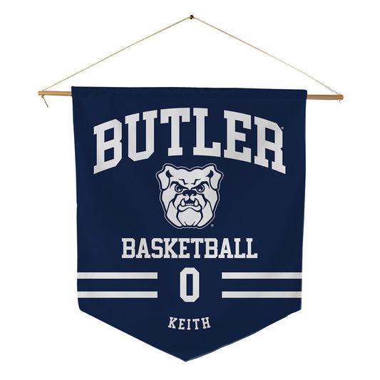 Butler - NCAA Men's Basketball : Jackson Keith - Pennant - 18" x 21"-0