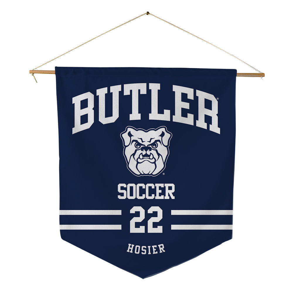 Butler - NCAA Men's Soccer : Charlie Hosier - Pennant - 18" x 21"-0