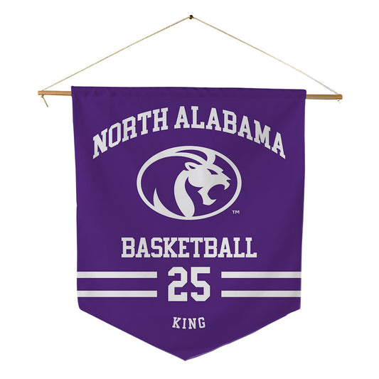 North Alabama - NCAA Men's Basketball : Darkaun King - Pennant - 18" x 21"-0