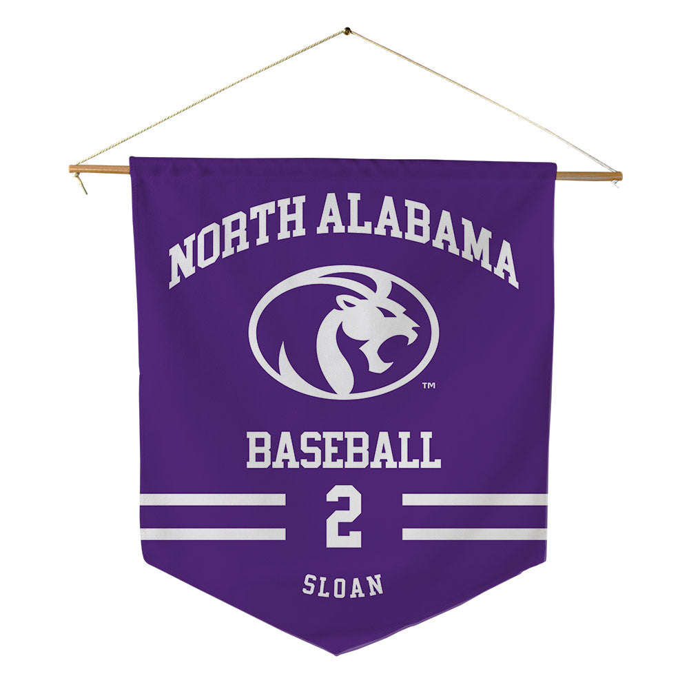 North Alabama - NCAA Baseball : Jayden Sloan - Pennant - 18" x 21"-0