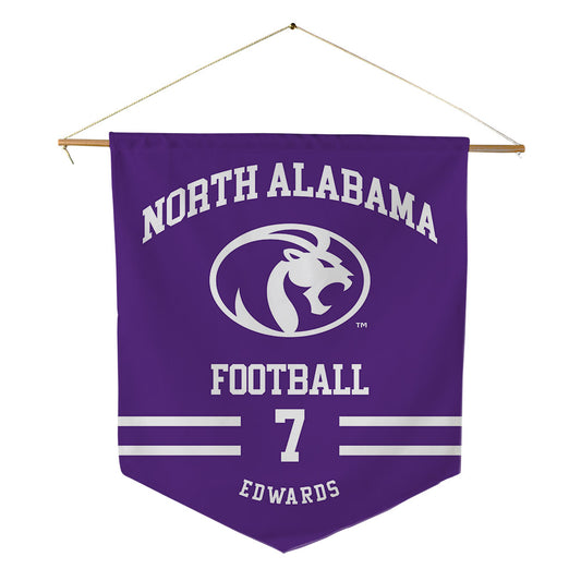 North Alabama - NCAA Football : Jalin Edwards - Pennant - 18" x 21"-0