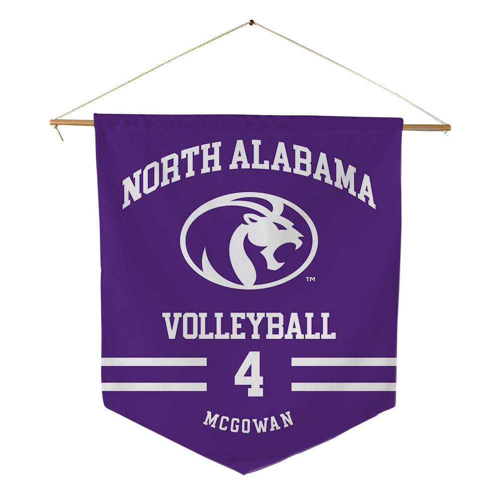 North Alabama - NCAA Women's Volleyball : Kinslee McGowan - Pennant - 18" x 21"-0