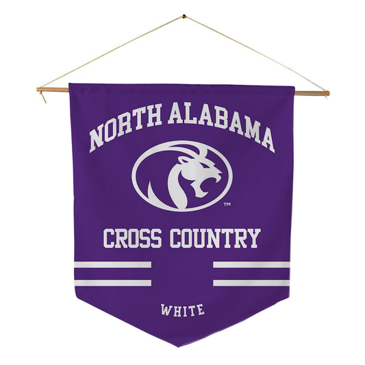 North Alabama - NCAA Men's Cross Country : Andrew White - Pennant - 18" x 21"-0