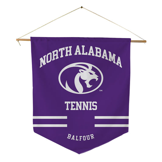North Alabama - NCAA Men's Tennis : Samu Balfour - Pennant - 18" x 21"-0