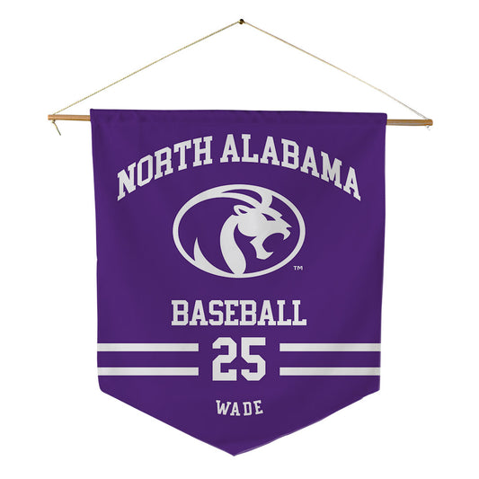 North Alabama - NCAA Baseball : Alex Wade - Pennant - 18" x 21"-0