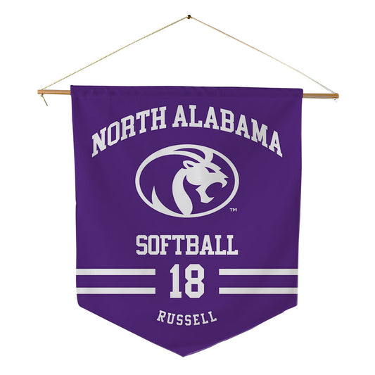North Alabama - NCAA Softball : Kylei Russell - Pennant - 18" x 21"-0