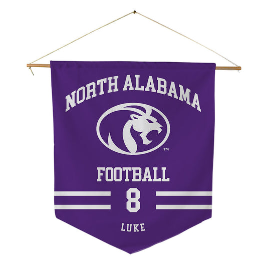 North Alabama - NCAA Football : Justin Luke - Pennant - 18" x 21"-0