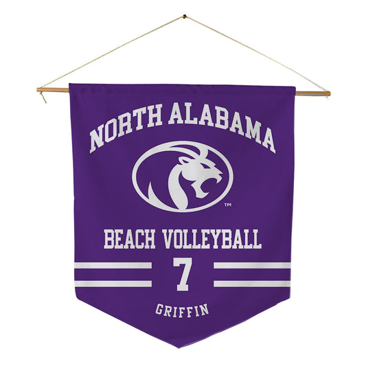 North Alabama - NCAA Beach Volleyball : Karsyn Griffin - Pennant - 18" x 21"-0