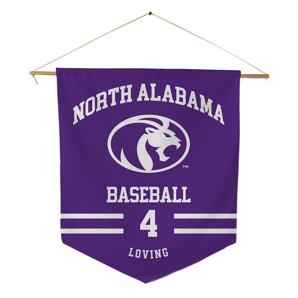 North Alabama - NCAA Baseball : Bryant Loving - Pennant - 18" x 21"-0