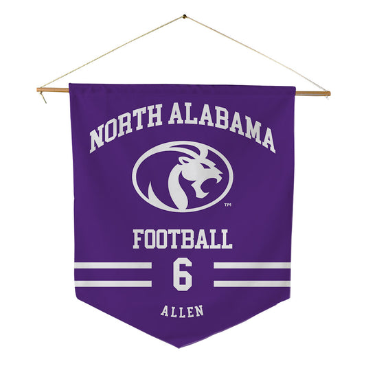 North Alabama - NCAA Football : Jayvian Allen - Pennant - 18" x 21"-0