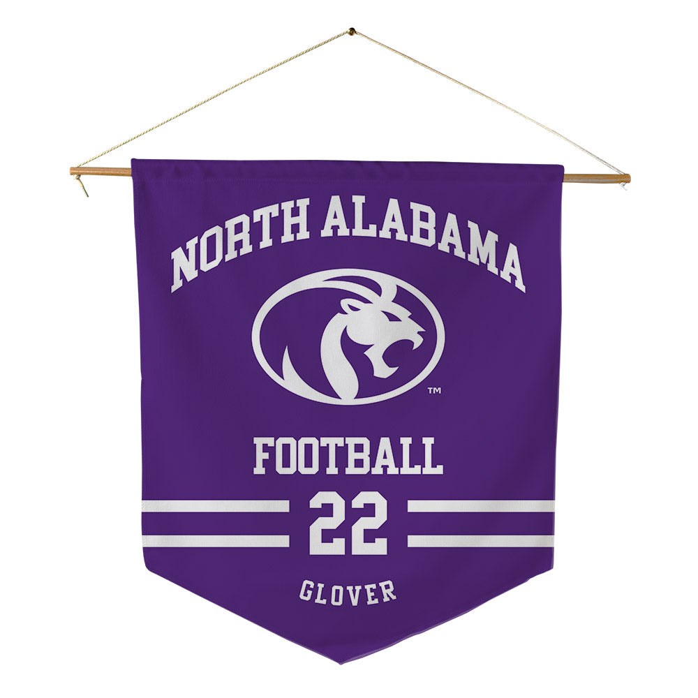 North Alabama - NCAA Football : Leo Glover - Pennant - 18" x 21"-0