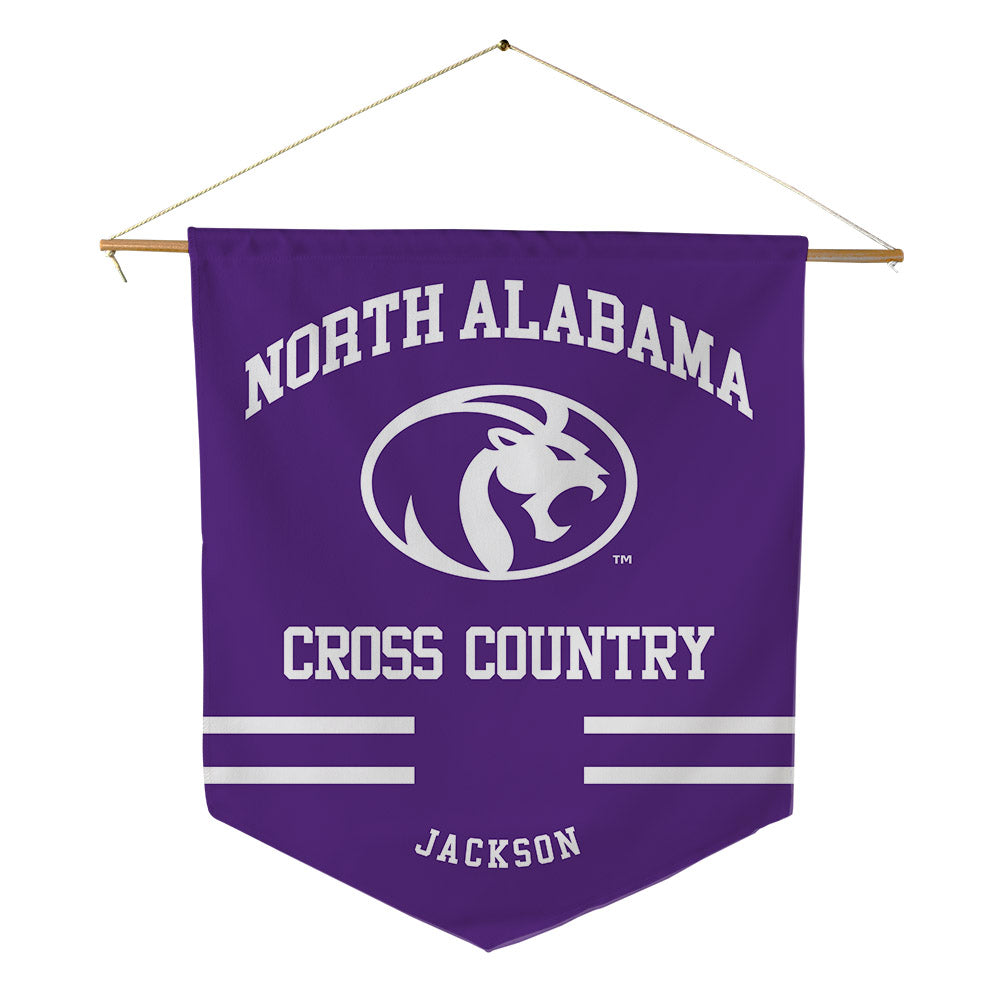 North Alabama - NCAA Men's Cross Country : Connor Jackson - Pennant - 18" x 21"-0
