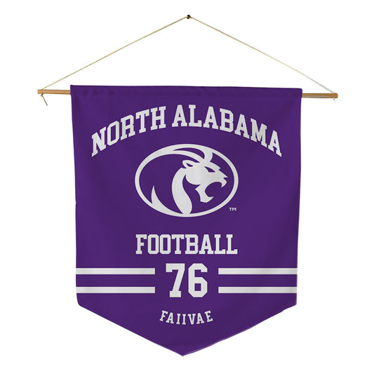 North Alabama - NCAA Football : Anthony Faiivae - Pennant - 18" x 21"-0