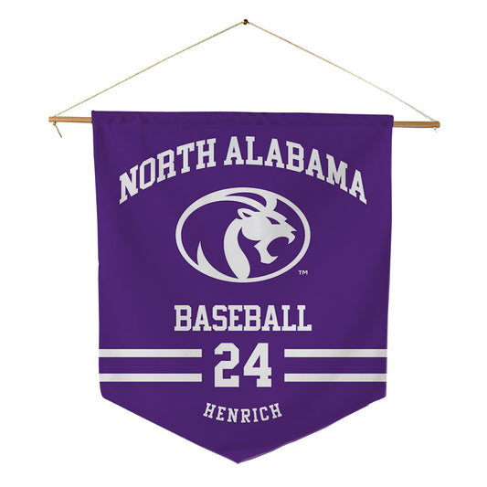 North Alabama - NCAA Baseball : Kevin Henrich - Pennant - 18" x 21"-0