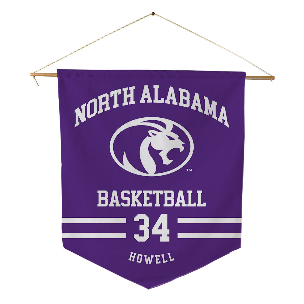 North Alabama - NCAA Men's Basketball : Dallas Howell - Pennant - 18" x 21"-0