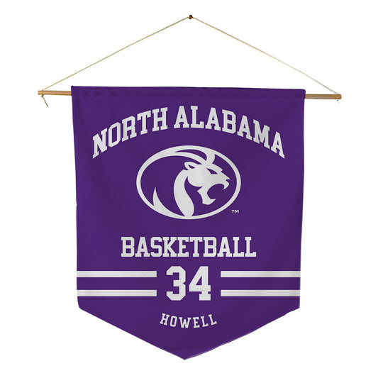 North Alabama - NCAA Men's Basketball : Dallas Howell - Pennant - 18" x 21"-0